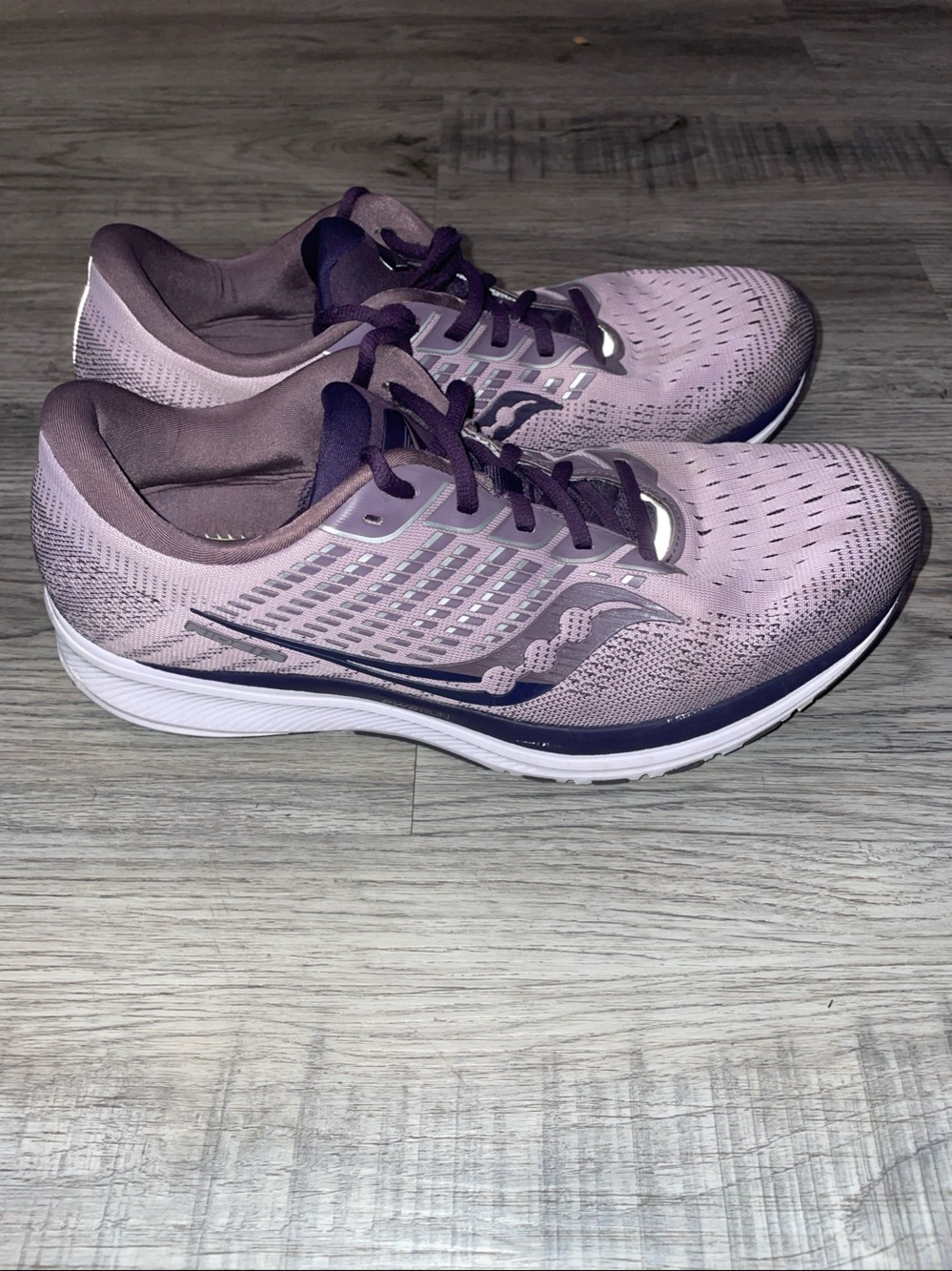 Saucony Women's Light Purple and Dark Purple Running Sneakers